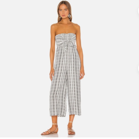 l*space Pants - NWT L*Space Strapless Jumpsuit Romper One Piece Wide Leg